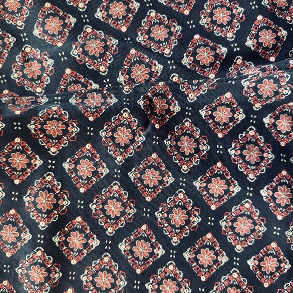 Abercrombie & Fitch Pull-On Women's Cotton Blend Shorts - Navy/Medallion Print - - Picture 7 of 11